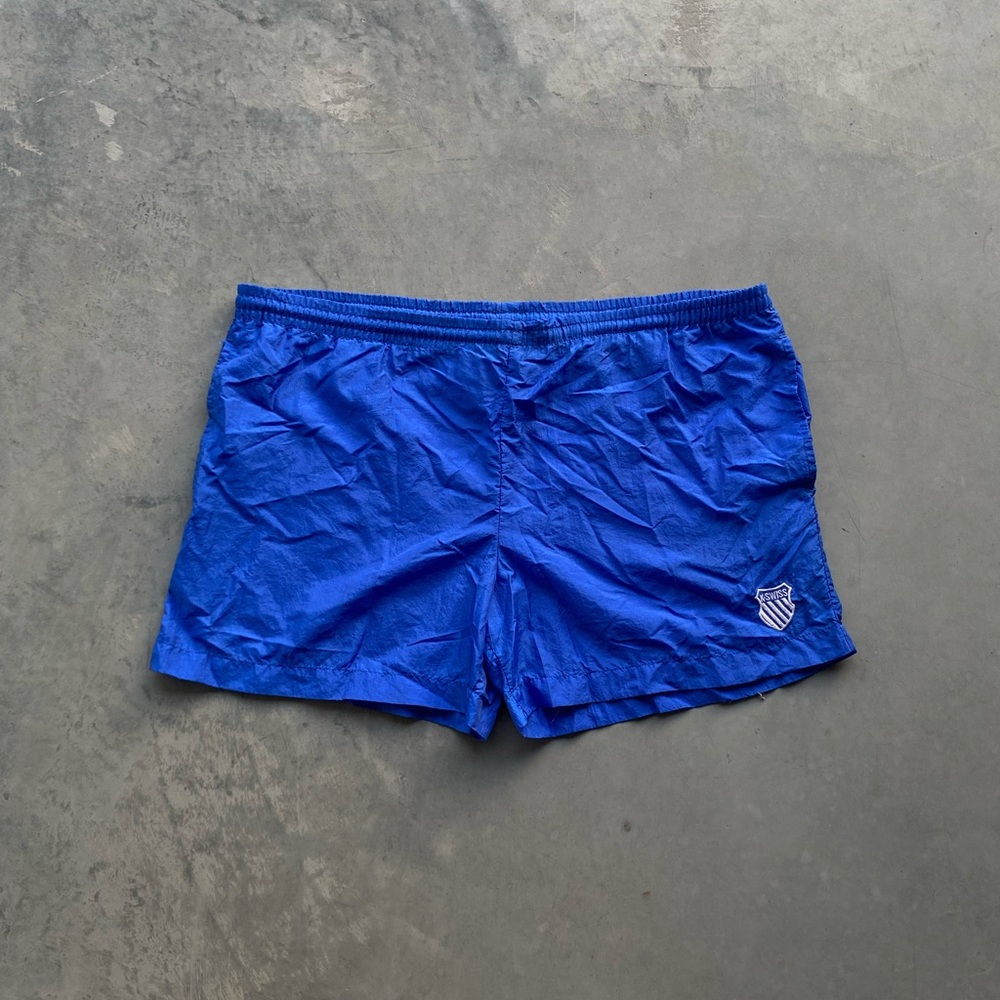 Vintage K-Swiss nylon shorts/trunks